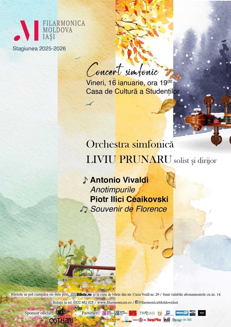 bilete Concert simfonic – Vivaldi, Ceaikovski