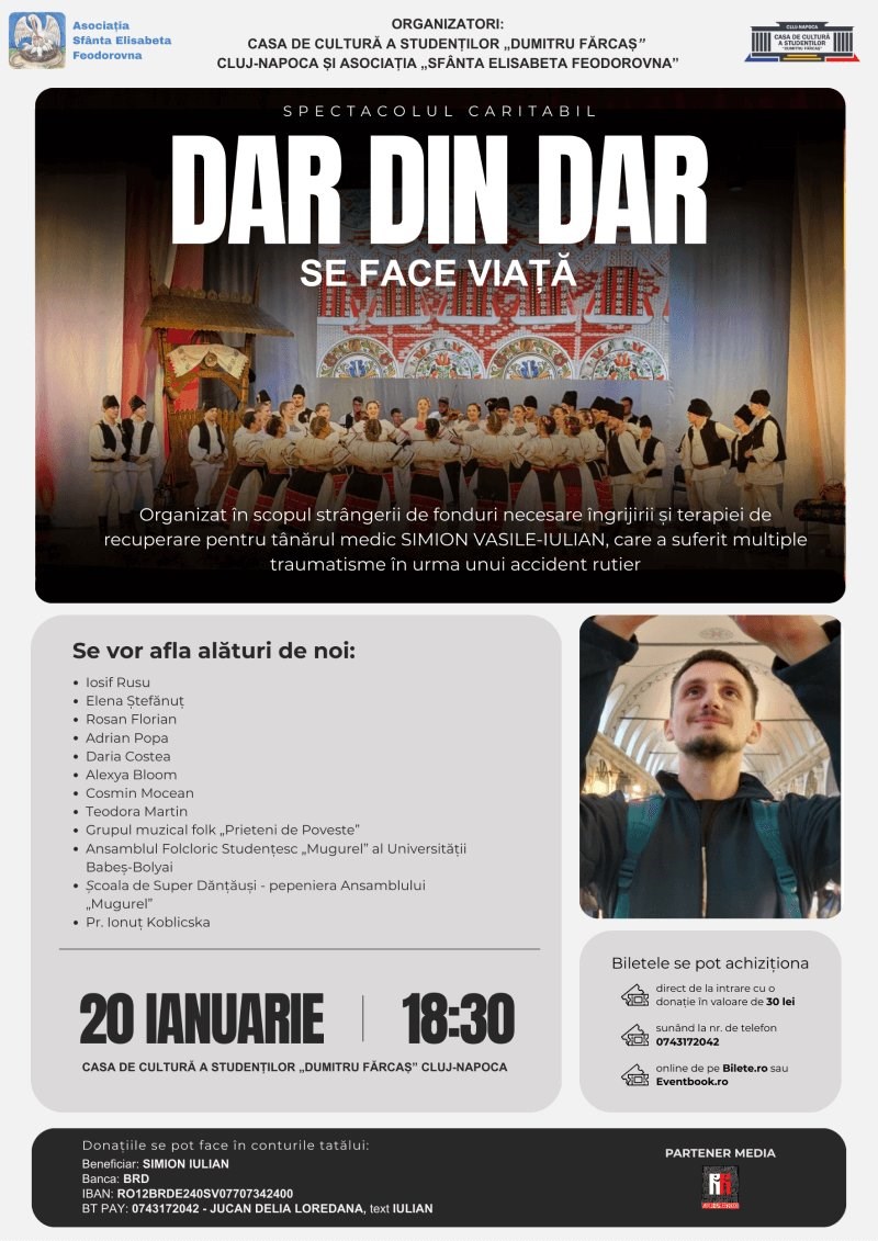 bilete DAR DIN DAR SE FACE VIAȚĂ