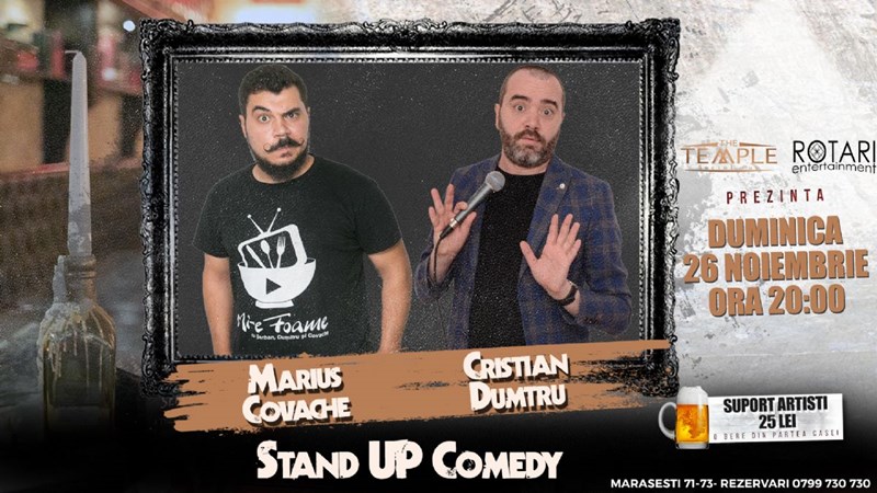 bilete Stand UP Comedy: Marius Covache si Cristian Dumtru