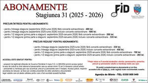 Abonamente Filarmonica Ramnicu Valcea