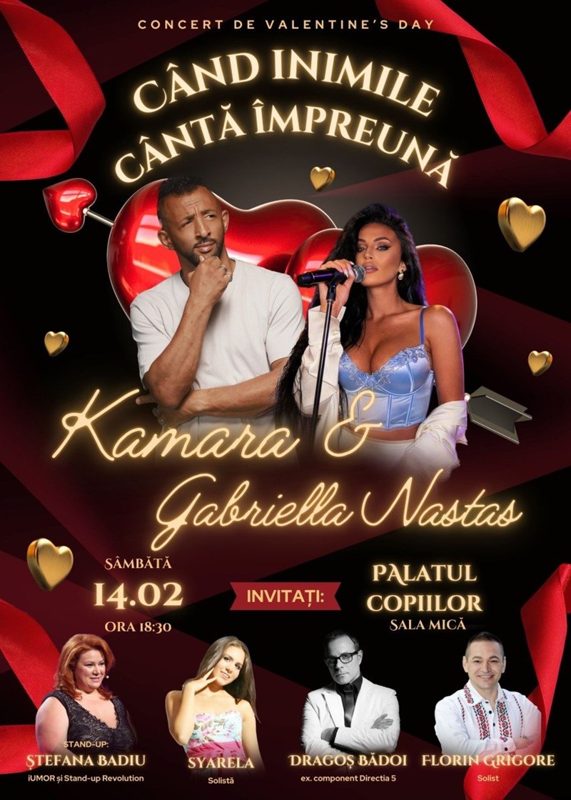 bilete Kamara & Gabriella Nastas - Când inimile cântă împreună, stand-up comedy & more