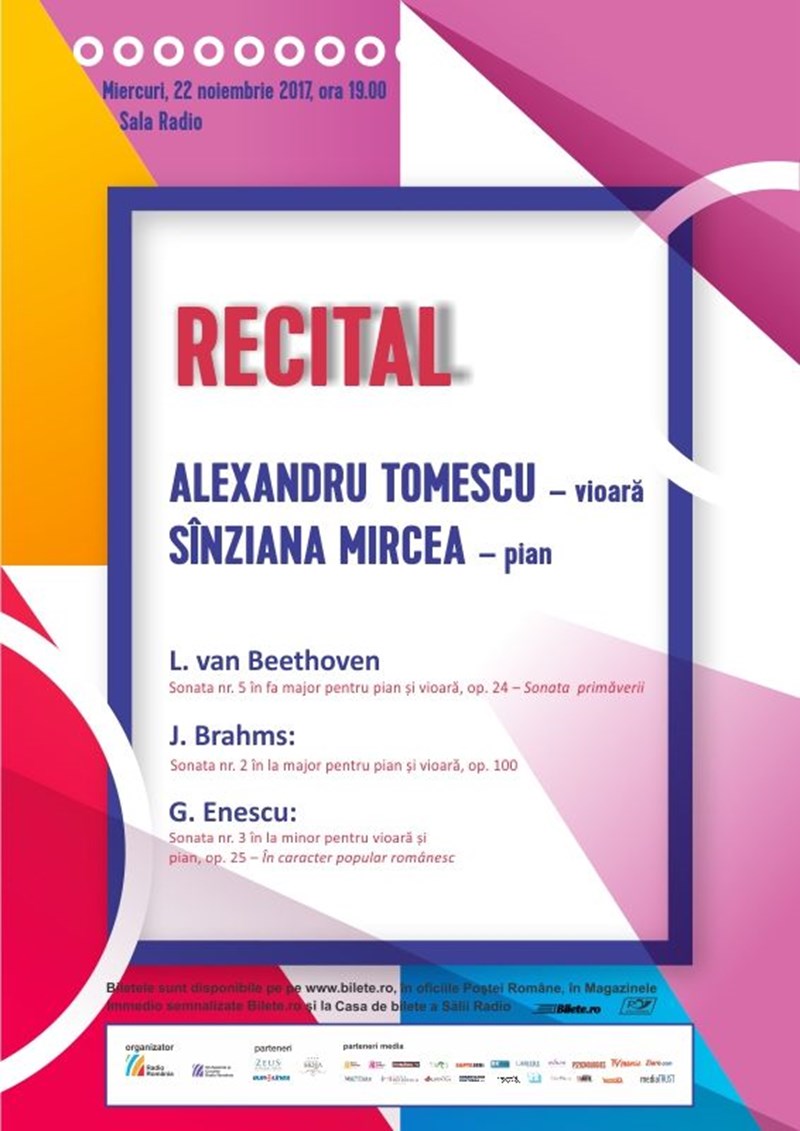 bilete Alexandru Tomescu - Sinziana Mircea - Recital