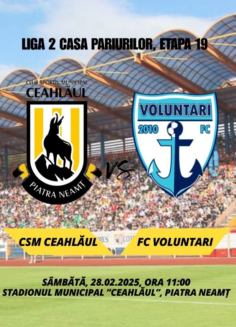 bilete ACSM Ceahlaul Piatra Neamt - FC Voluntari