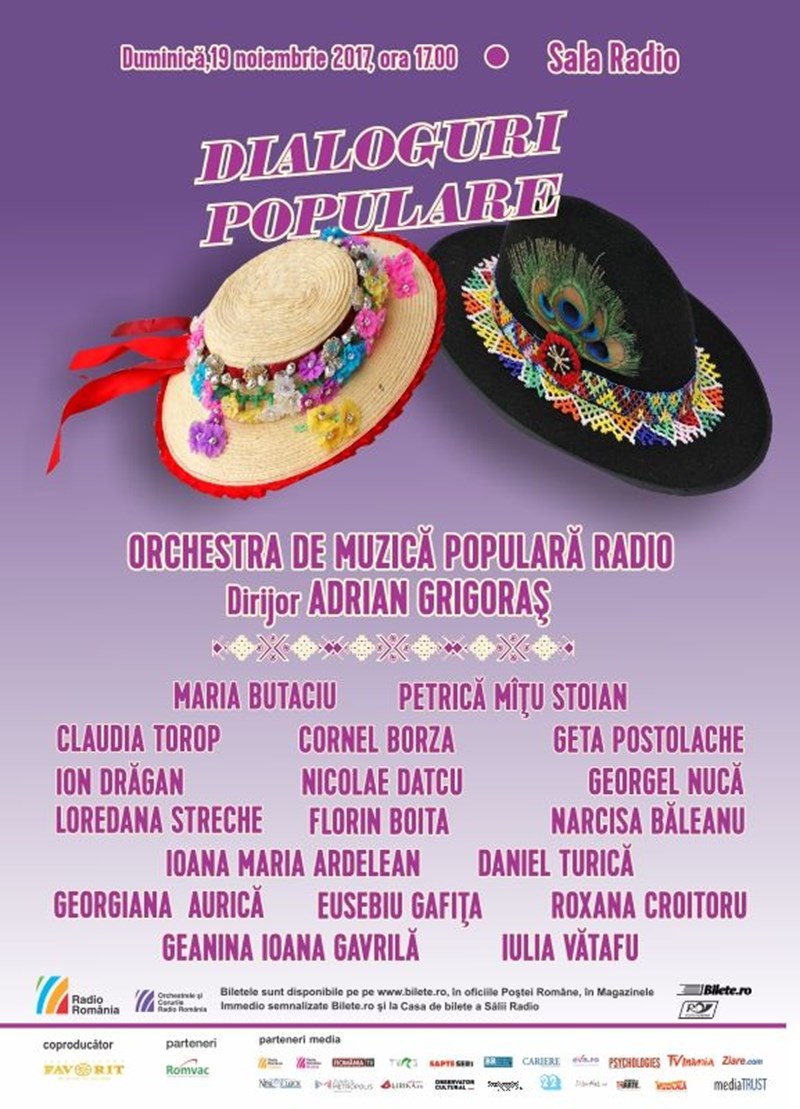 bilete Orchestra de Muzica Populara Radio - Dialoguri Populare la Sala Radio!