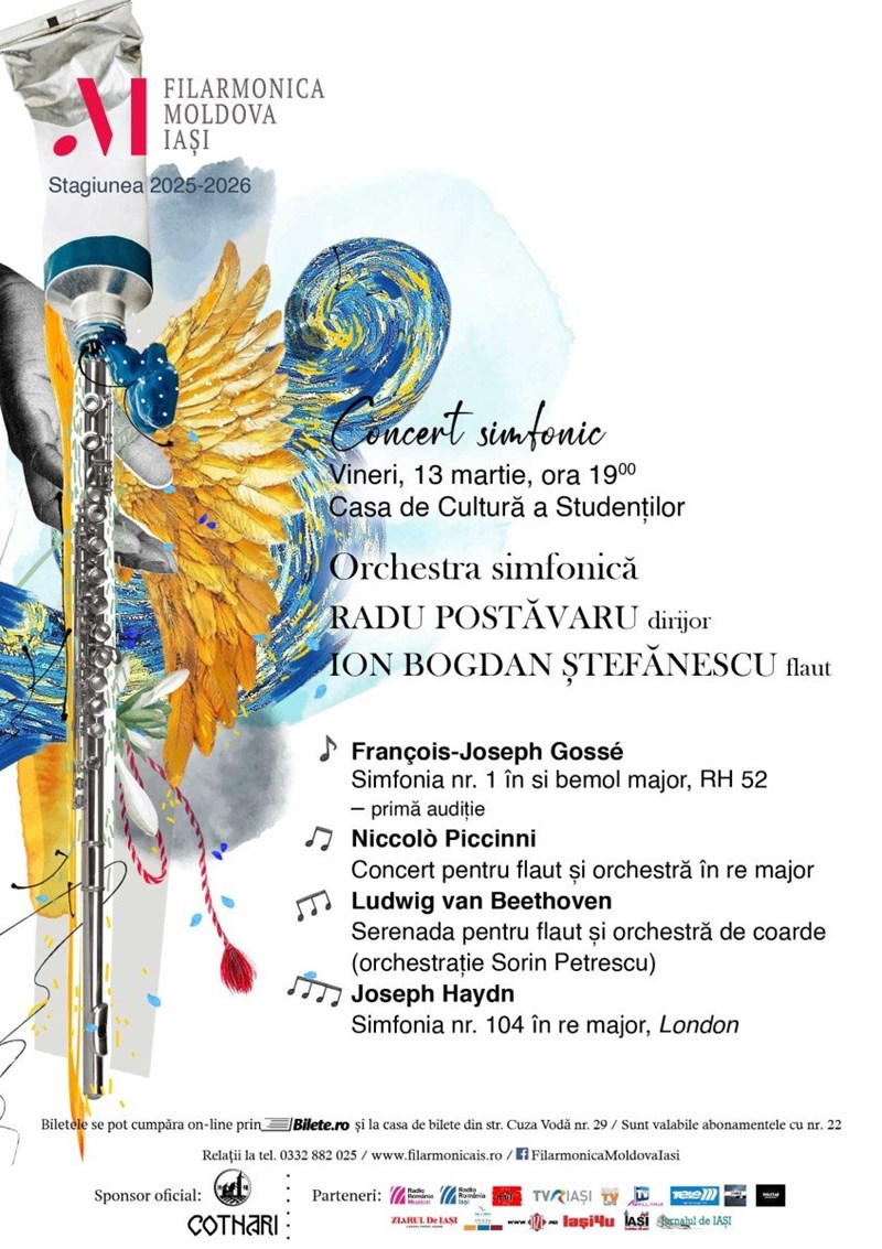 bilete Concert simfonic - Filarmonica Moldova Iasi