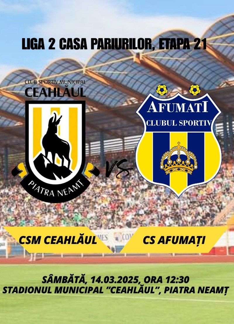 bilete ACSM Ceahlaul Piatra Neamt - CS Afumati