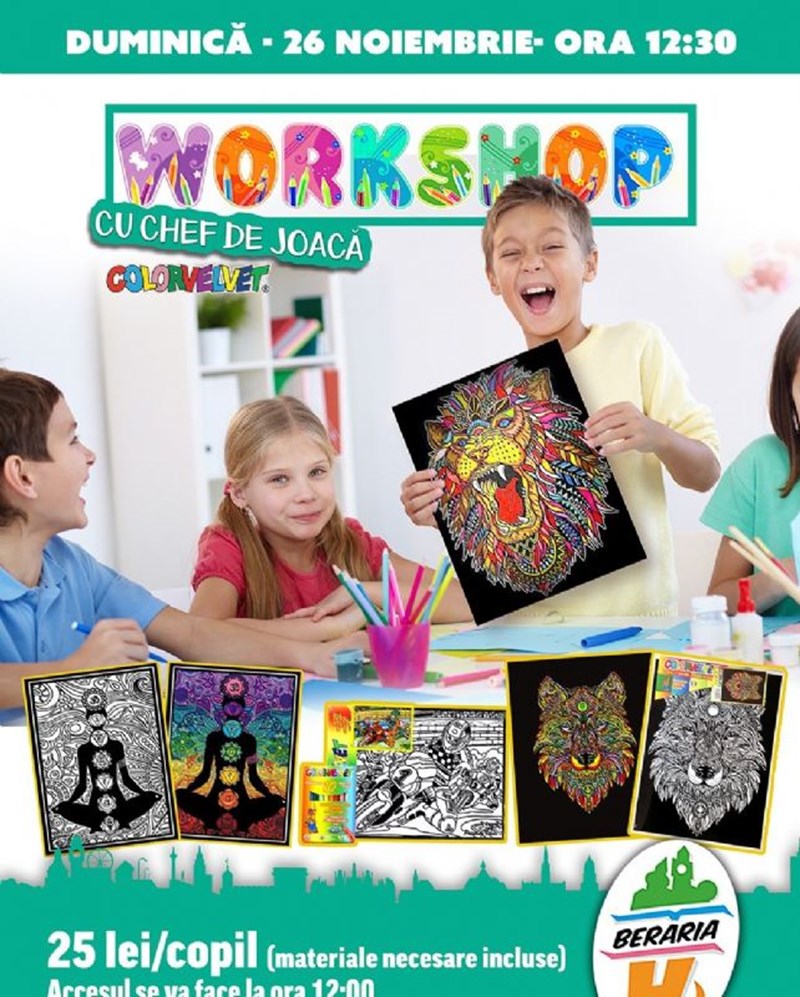 bilete Workshop pentru copii: Colorvelvet