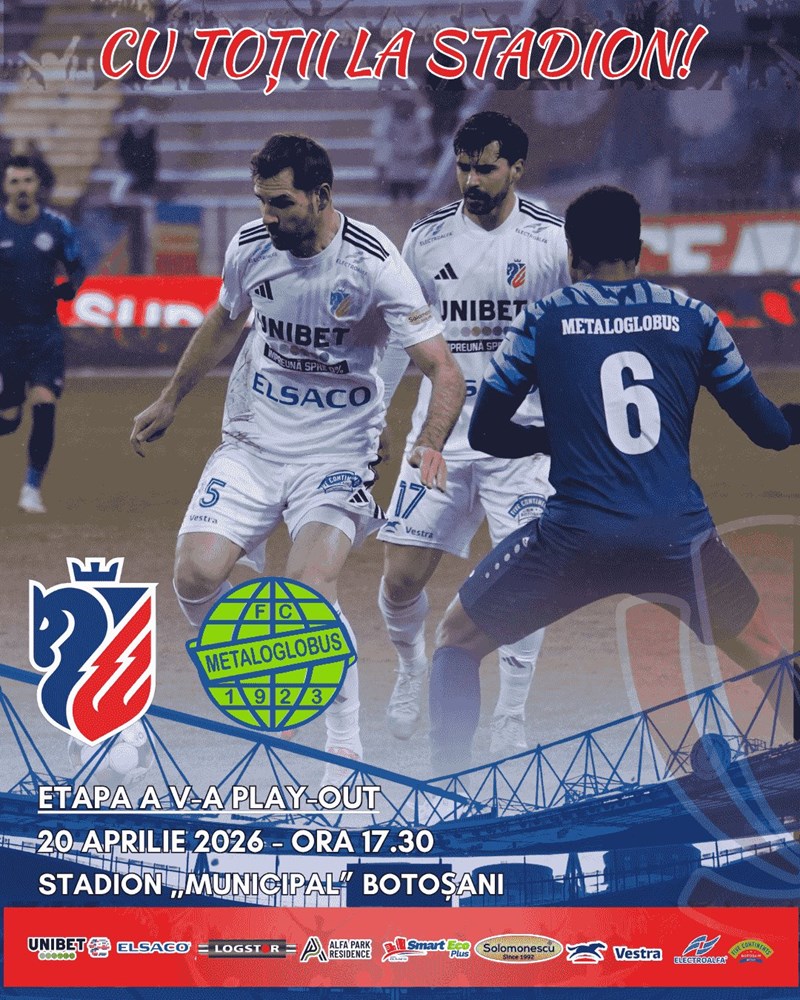 bilete FC Botosani - FC Metaloglobus