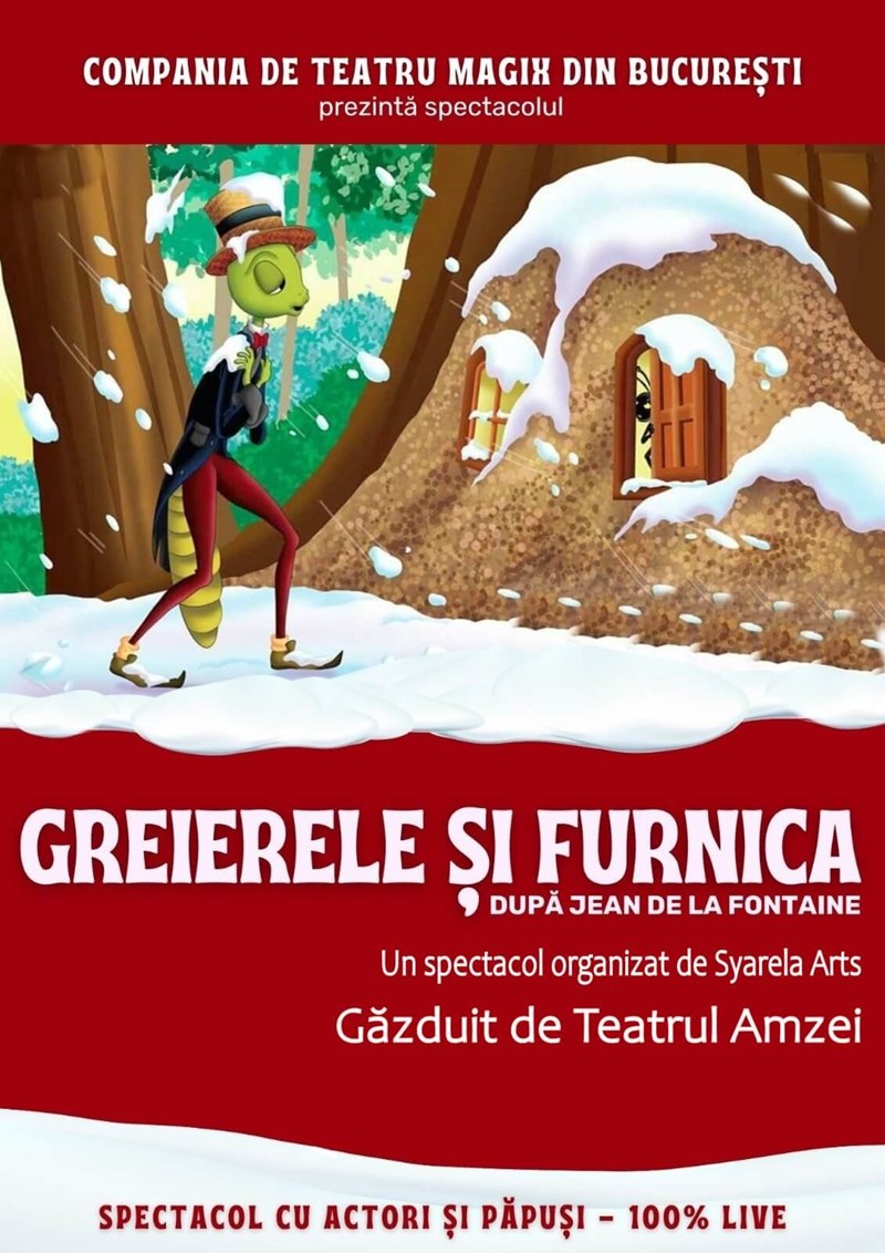bilete Greierele și Furnica