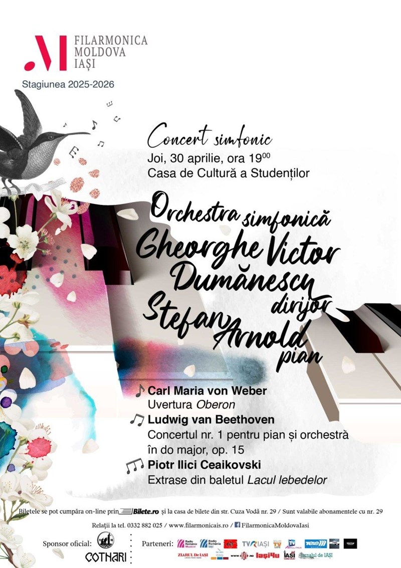 bilete Concert simfonic – Weber, Beethoven, Ceaikovski