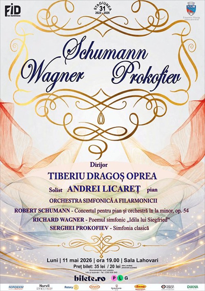 bilete SCHUMANN, WAGNER, PROKOFIEV