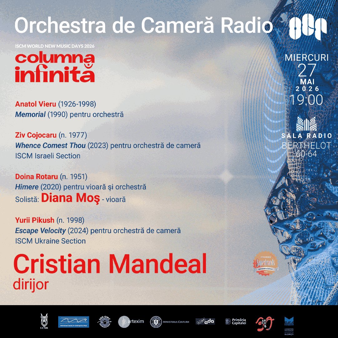 Cristian Mandeal, OCR, World New Music Days - 27 mai 2026