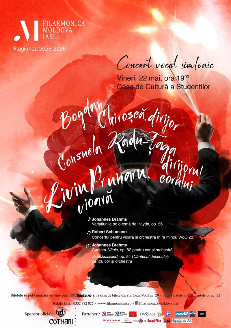 bilete Concert vocal-simfonic - Filarmonica Moldova Iasi
