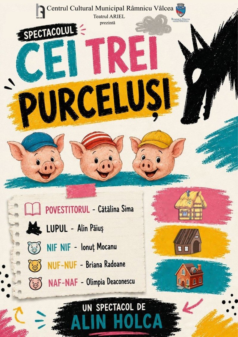 bilete Cei trei purcelusi