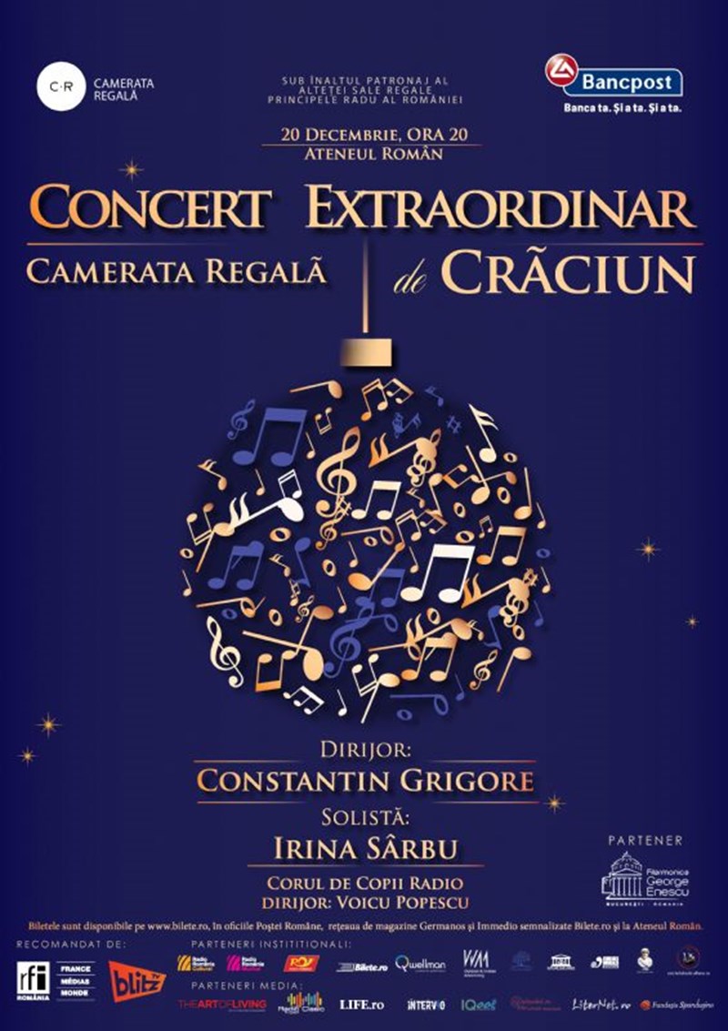 bilete Camerata Regala - Concert Extraordinar de Craciun