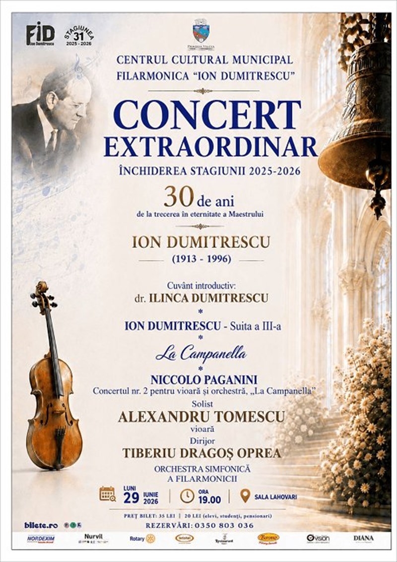 bilete Concert extraordinar - Inchiderea Stagiunii