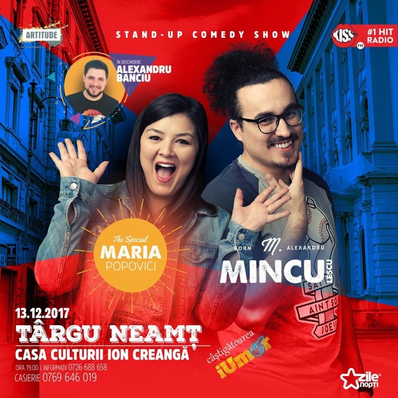 bilete Stand-up Comedy Show cu Maria Popovici si Mincu