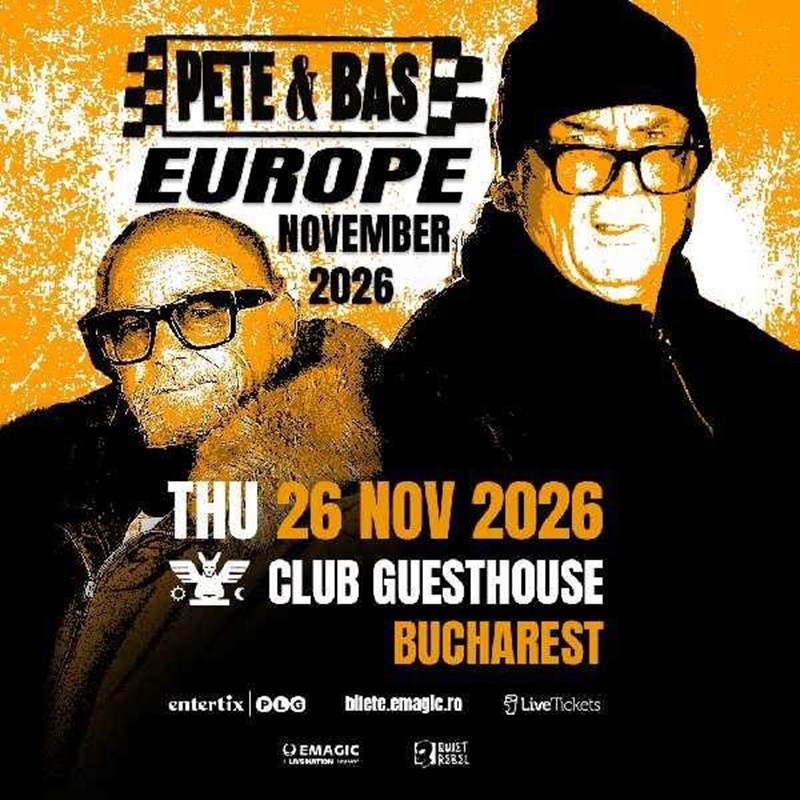 bilete Pete & Bas live la Guesthouse