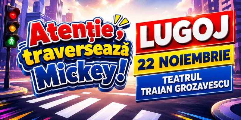 Atenție, traversează Mickey! - LUGOJ