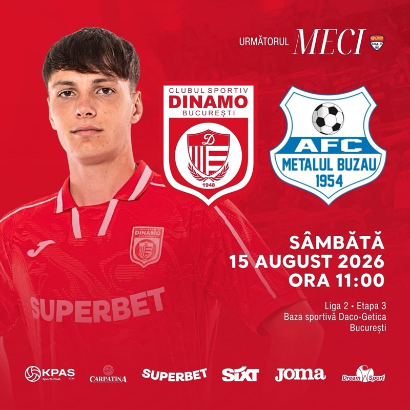 bilete CS Dinamo Bucuresti - Metalul Buzau