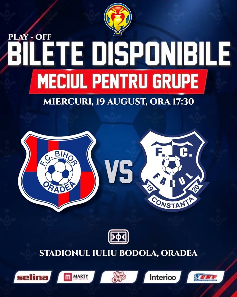 bilete FC Bihor Oradea vs Farul Constanta