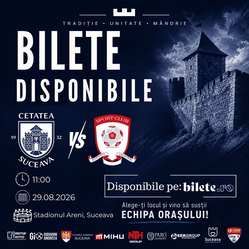 bilete Cetatea 1932 Suceava vs SC Popesti Leordeni