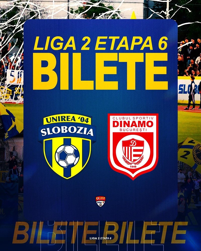 bilete Unirea Slobozia vs CS Dinamo