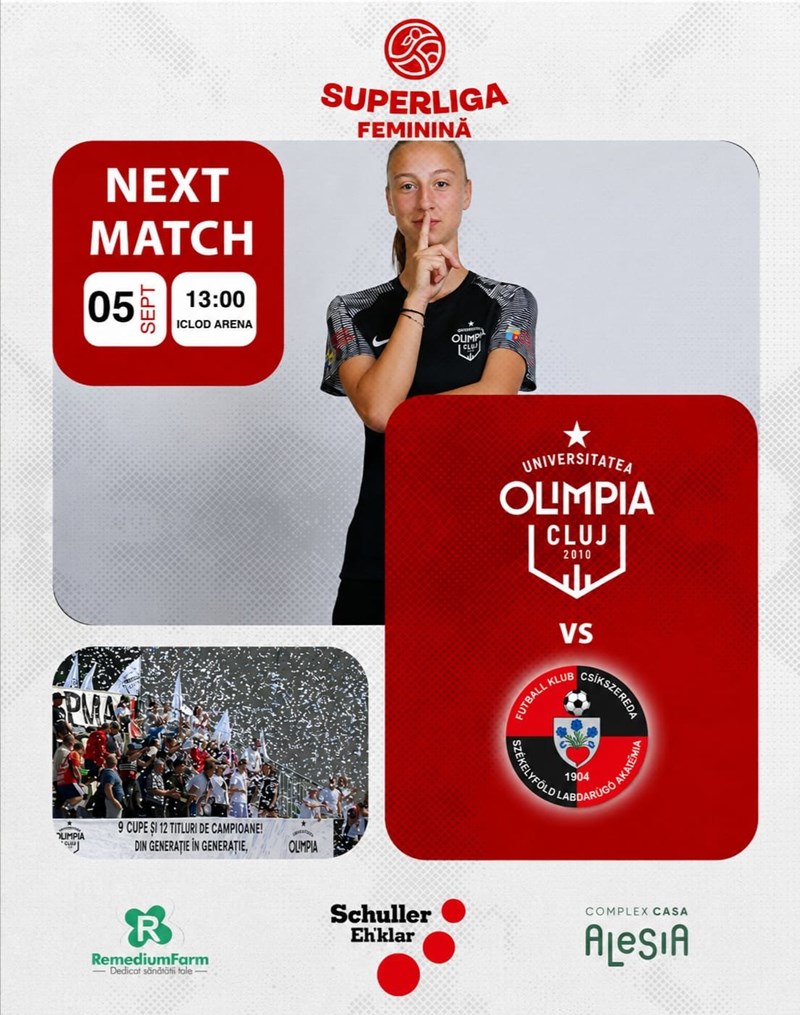 bilete Universitatea Olimpia Cluj vs FK Csíkszereda