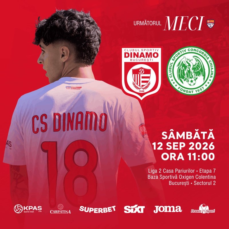 bilete CS Dinamo Bucuresti – Concordia Chiajna
