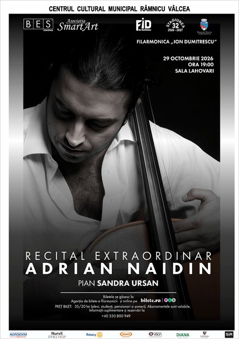 bilete RECITAL EXTRAORDINAR ADRIAN NAIDIN