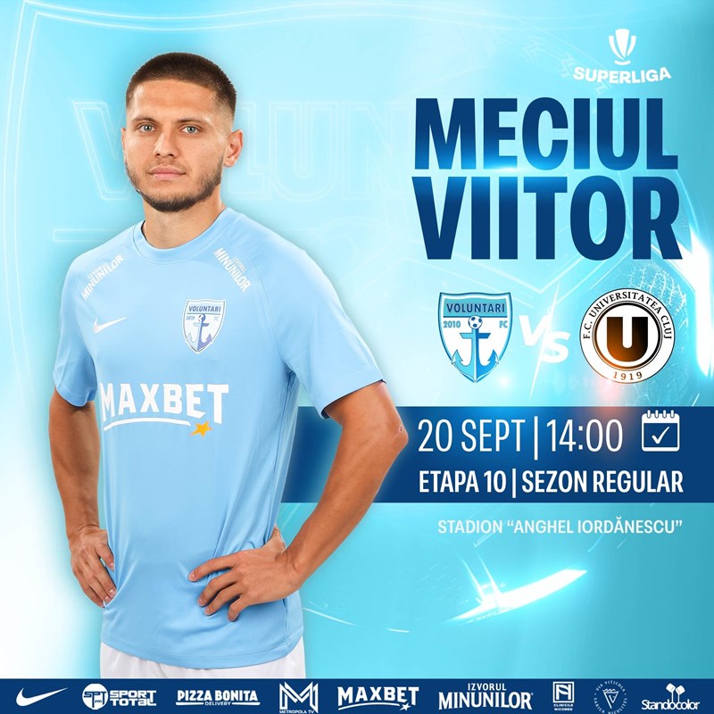 bilete FC Voluntari - Universitatea Cluj