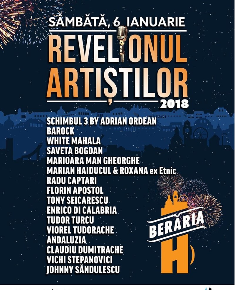 bilete Revelionul Artistilor 2018