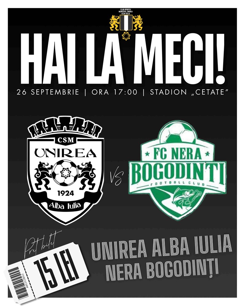 bilete CSM Unirea Alba Iulia vs Nera Bogodinti