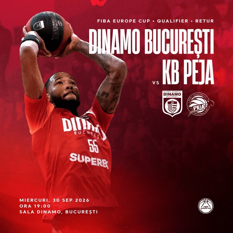 bilete CS Dinamo București – KB Peja | FIBA Europe Cup