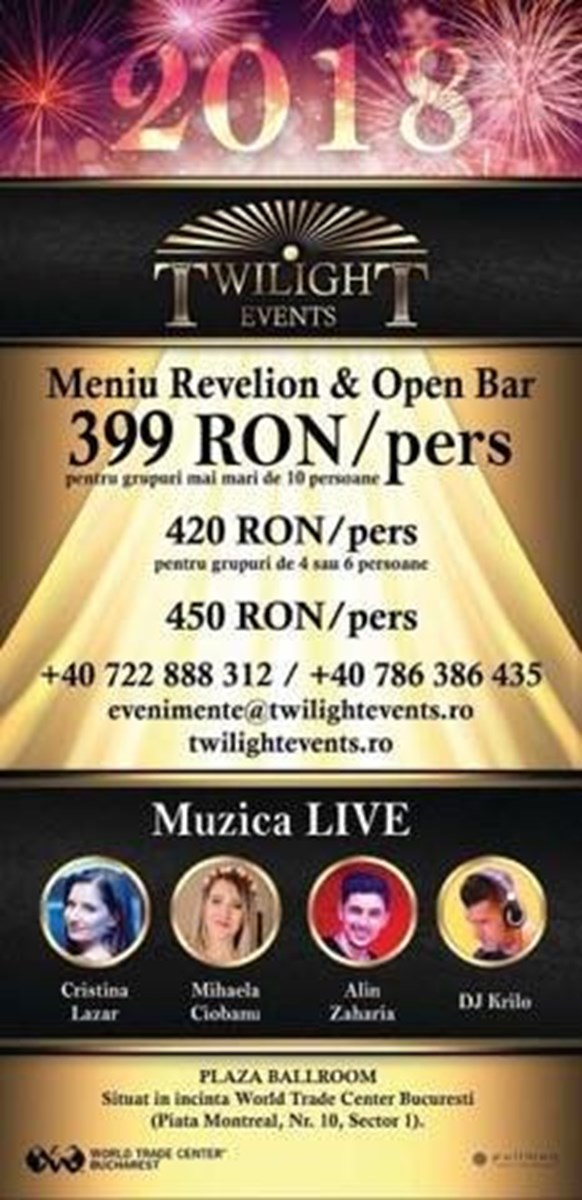 bilete Revelion 2018 - Twilight Events