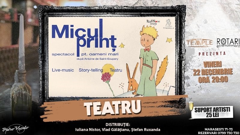 bilete Micul Print - spectacol pentru oameni mari