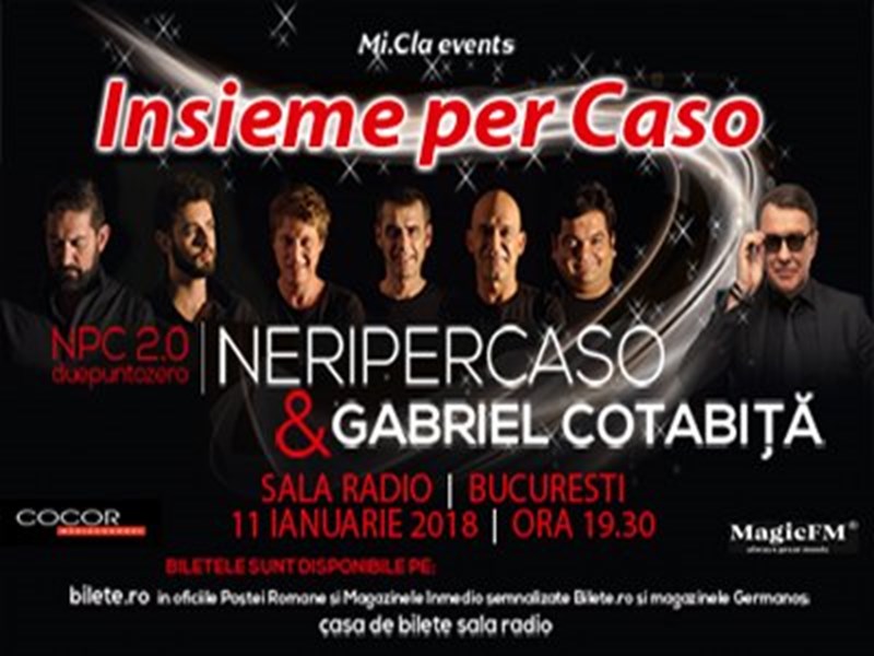 bilete Concert Natale per Caso cu Neri per Caso & Gabriel Cotabita