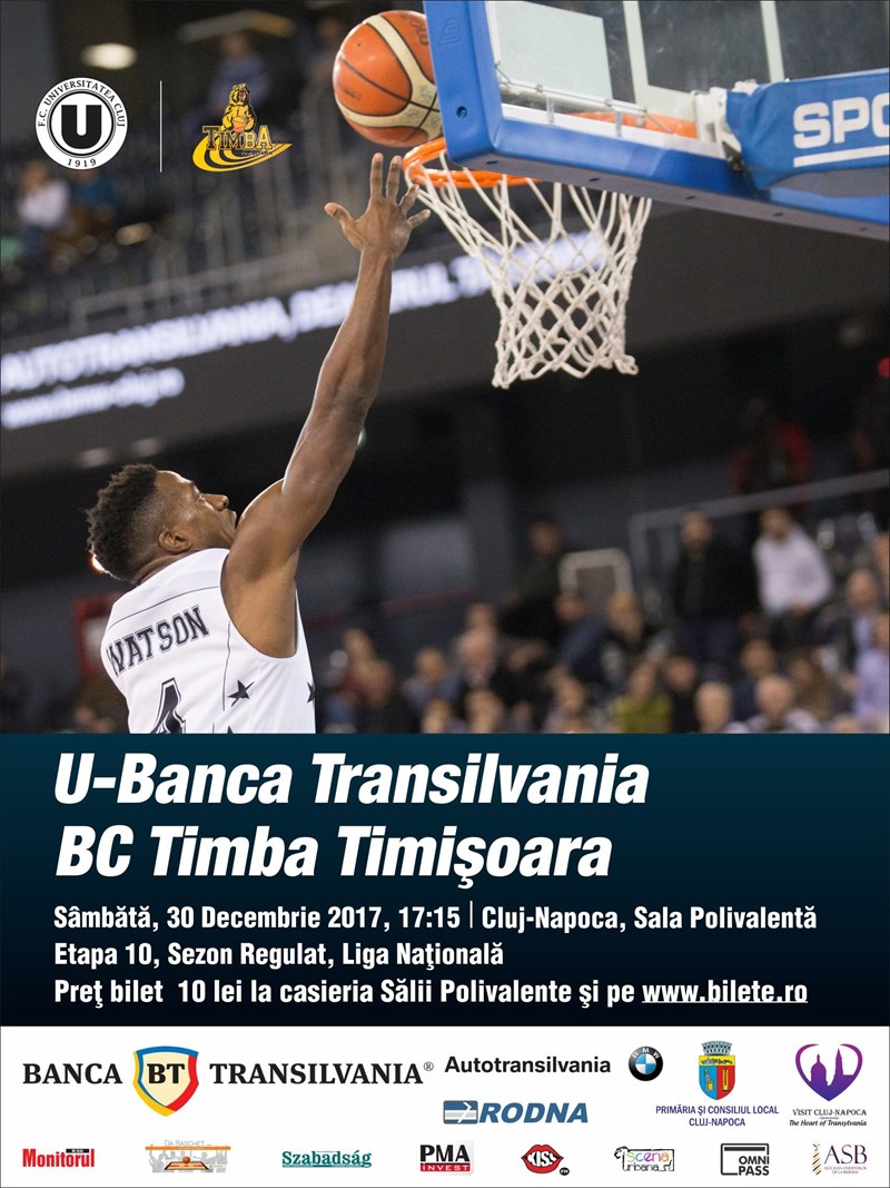 bilete U Banca Transilvania vs. B.C. Timba Timisoara