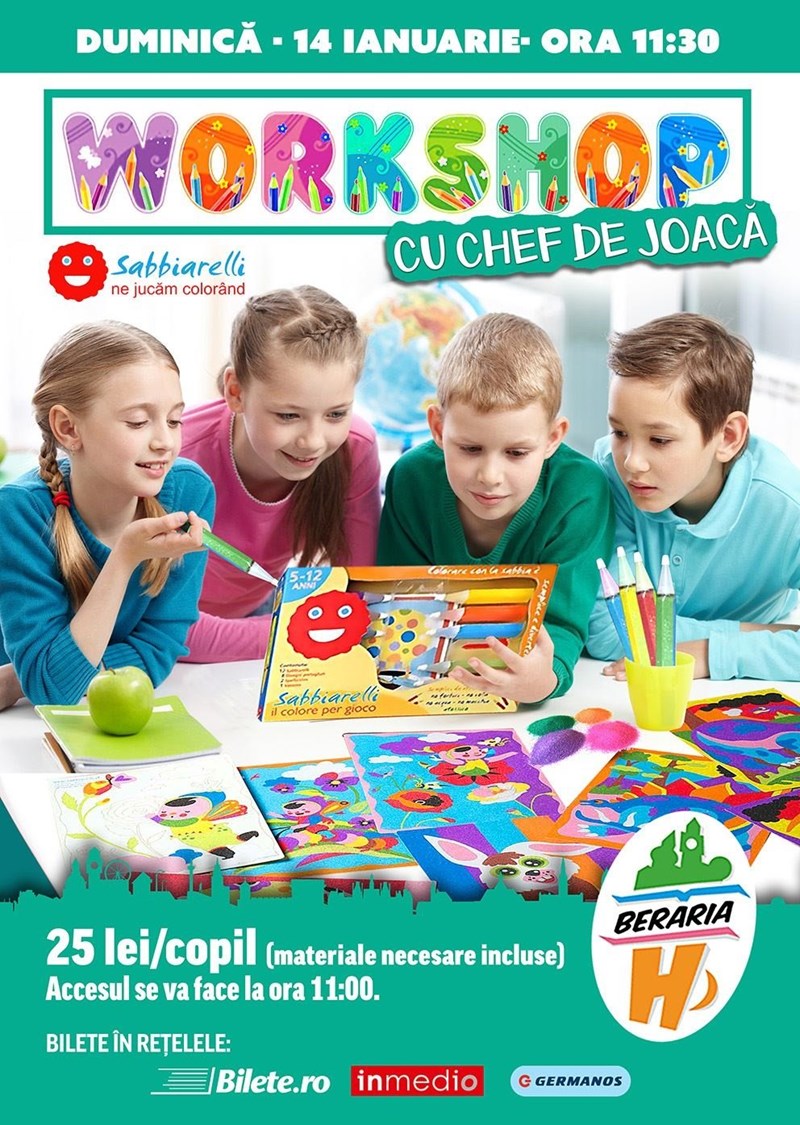 bilete Workshop pentru Copii: Sabbiarelli