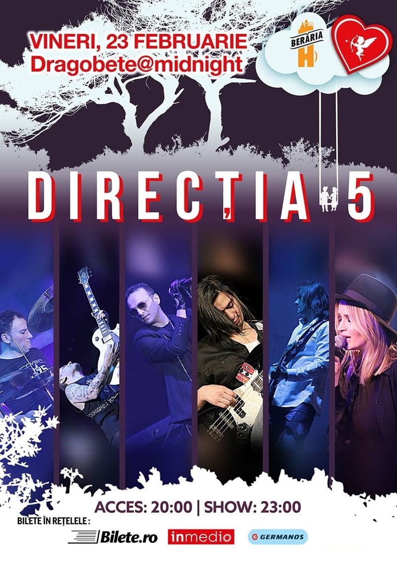 bilete Concert Directia 5 ✗ Dragobete @ Midnight