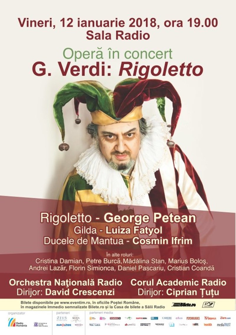 bilete Rigoletto- Gheorghe Petean - Orchestra Nationala Radio