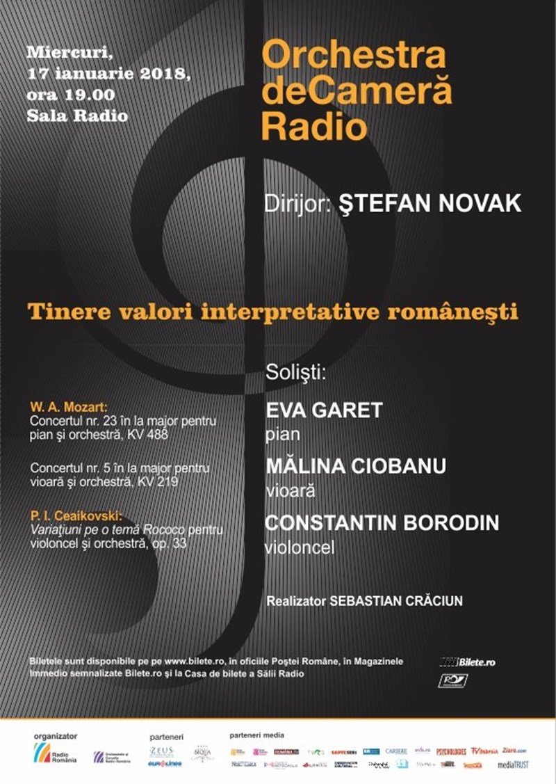 bilete Orchestra de Camera Radio – Mozart, Ceaikovski