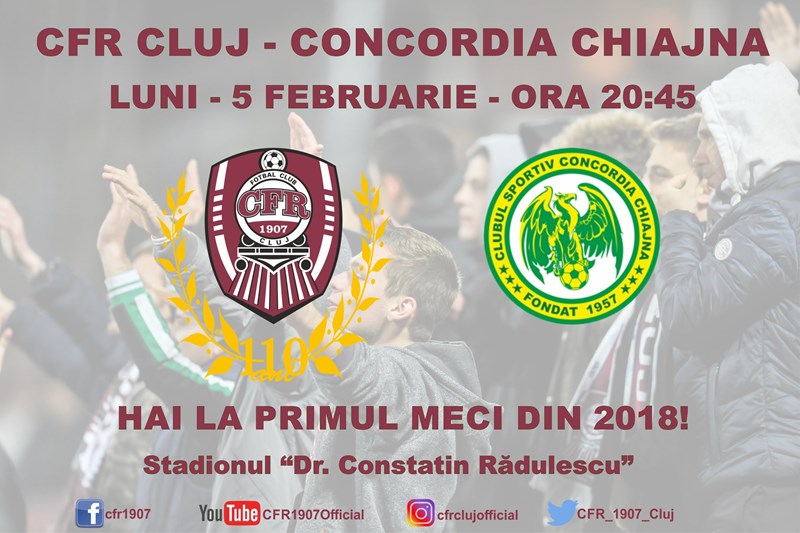 bilete CFR 1907 Cluj - Concordia Chiajna