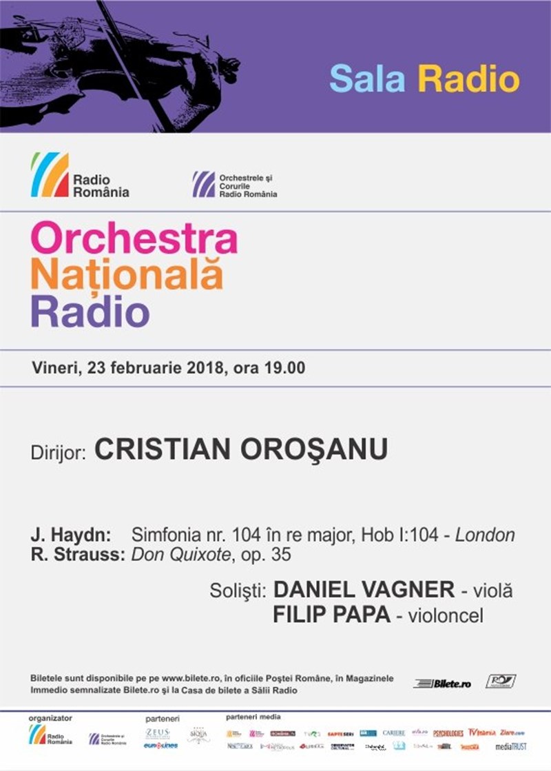 bilete Orchestra Nationala Radio – Strauss, Haydn