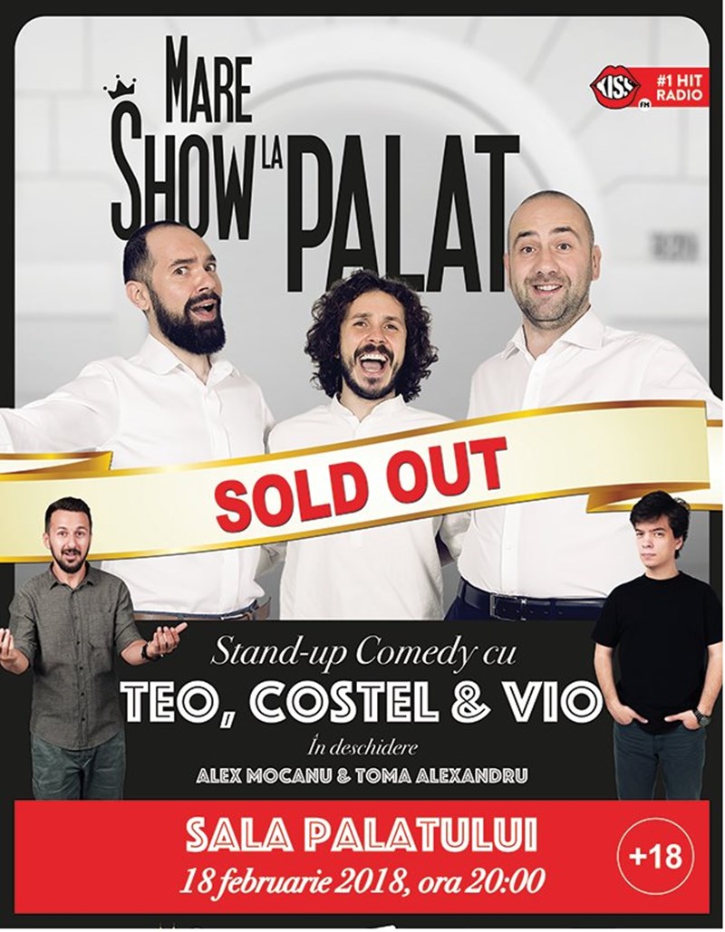 bilete Teo, Vio si Costel - Mare Show La Palat!