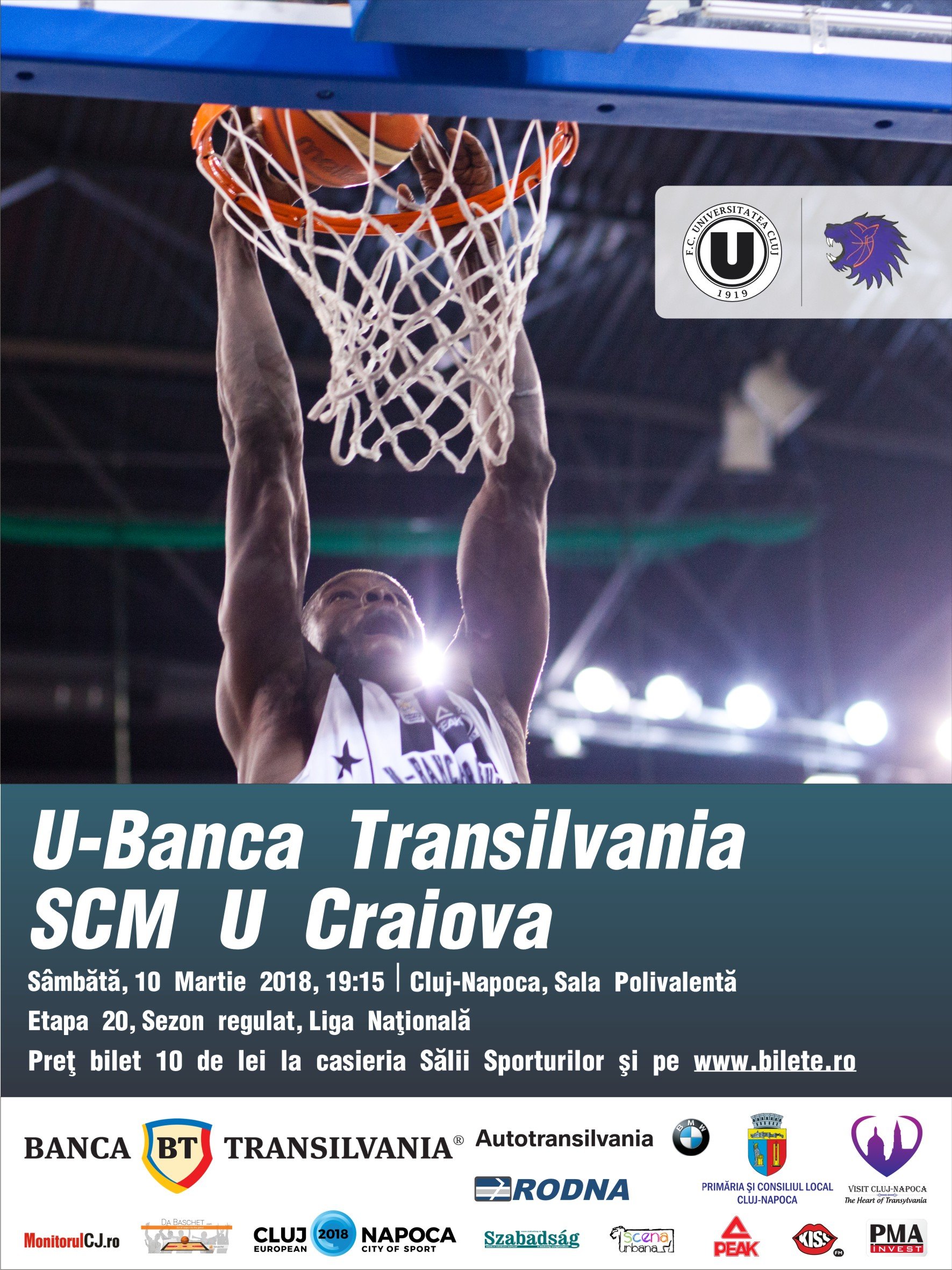 Unjust pen chorus U-Banca Transilvania Cluj - SCMU Craiova