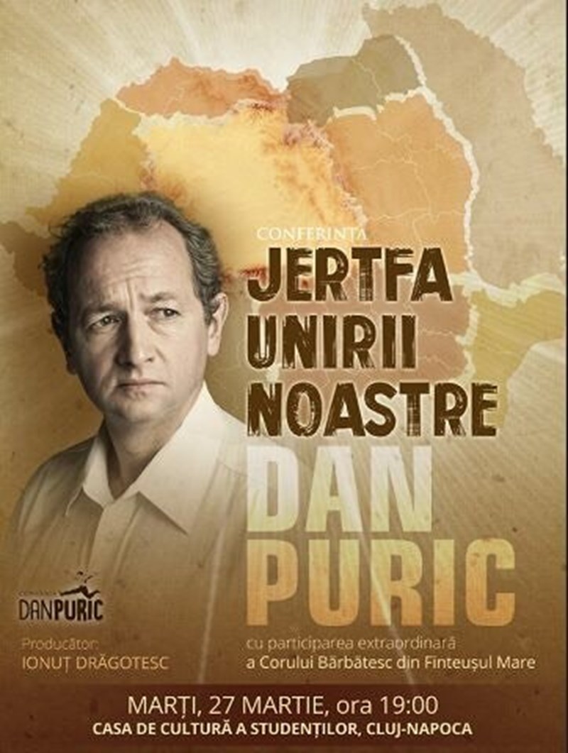 bilete Jertfa Unirii Noastre - conferinta Dan Puric