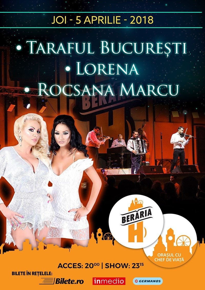 bilete Concert Taraful Bucuresti cu Lorena si Rocsana Marcu