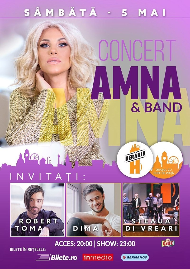 bilete AMNA - 7 Ani - Concert Aniversar la Beraria H