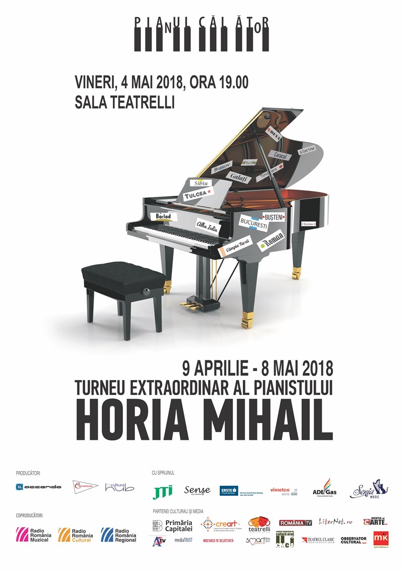 bilete Concert Horia Mihail - Pianul Calator